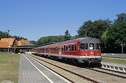 624 667 auf der Insel Usedom im Bahnhof Seebad-Heringsdorf