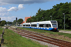 646 112 auf der Insel Usedom im Bahnhof Zinnowitz