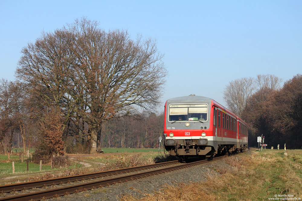 … an gleicher Stelle auf der Rückfahrt als RB10275 nach Wesel.