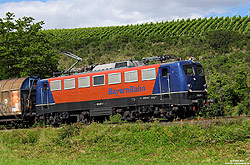 139 287 ex 110 287 der Bayernbahn in eigenwilliger Lackierung bei Himmelstadt