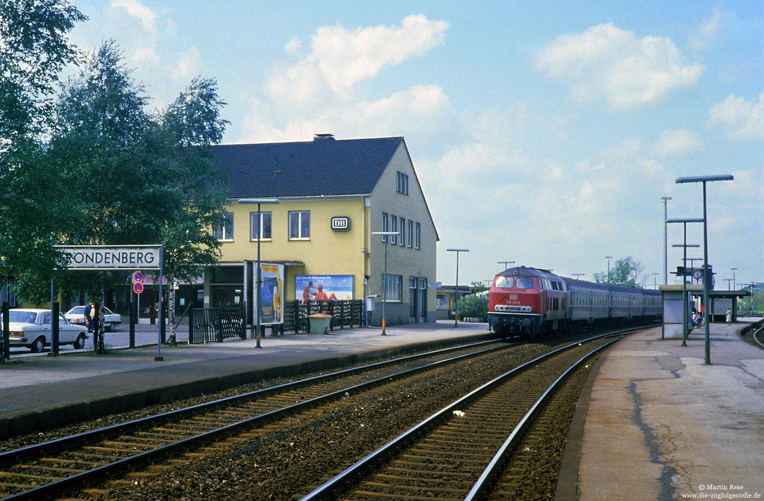 218 143 vom Bw Hagen mit E3181 nach Warburg in Fröndenberg