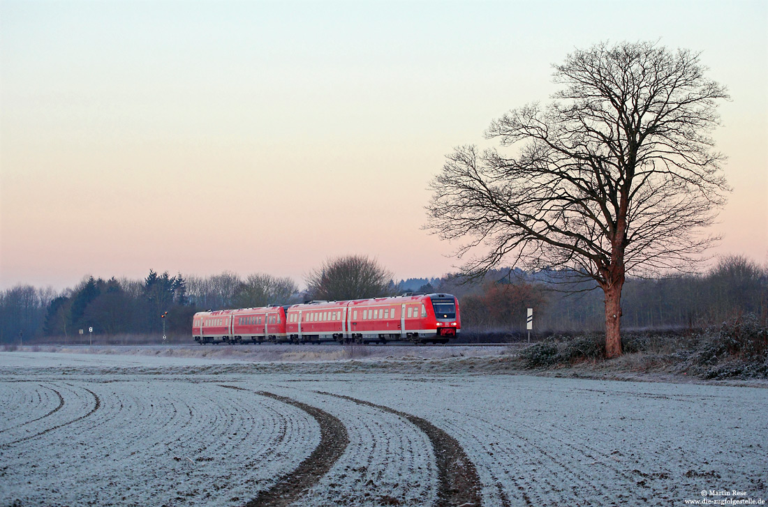 612 050 bei Wickede auf der oberen Ruhrtalbahn KBS435