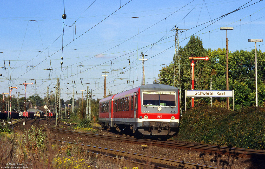 628 540 in Schwerte mit Formsignalen