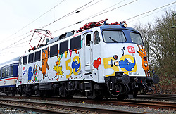 Mauslok 110 469 von TRI Train Rental im Bahnhof Dormagen
