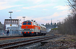 218 137 vom DB-Museum im Bahnhof Winterberg