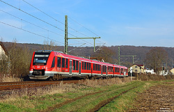 620 012 bei Bad Bodendorf mit der Fahrleitung im Bau