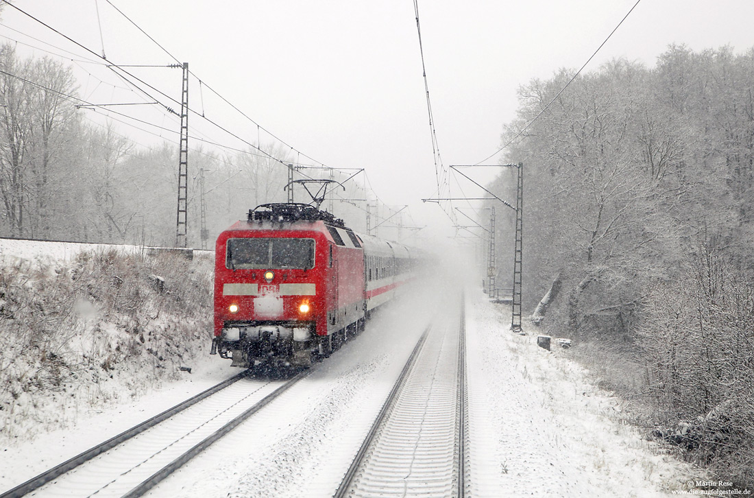 unbekannte 120 im Schnee bei Isselhorst Avenwedde