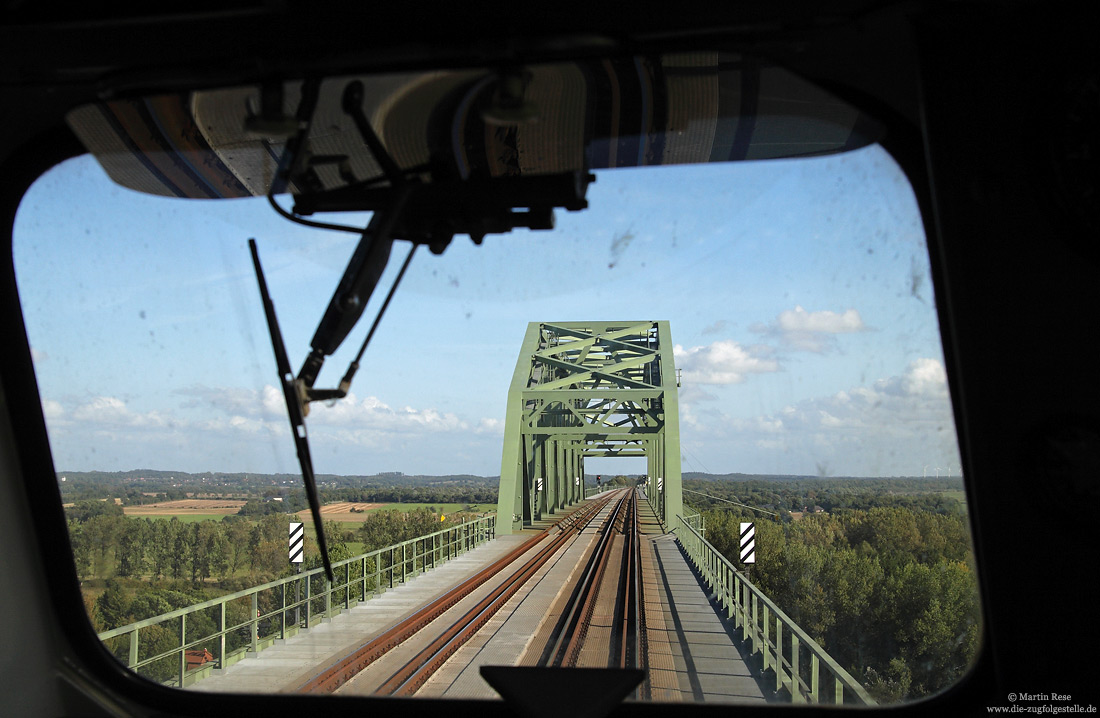 Eine Fahrt auf einer 218 über die Hochbrücke über den Nord-Ostseekanal bei Hochdonn bekommt man nicht alle Tage geboten. 