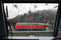 218 812 auf der Drehscheibe in Köln Bbf