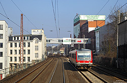 628 527 unterwegs auf dem Müngstener die heutige S7 bei Wuppertal Unterbarmen
