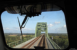 Eine Fahrt auf einer 218 über die Hochbrücke über den Nord-Ostseekanal bei Hochdonn bekommt man nicht alle Tage geboten.