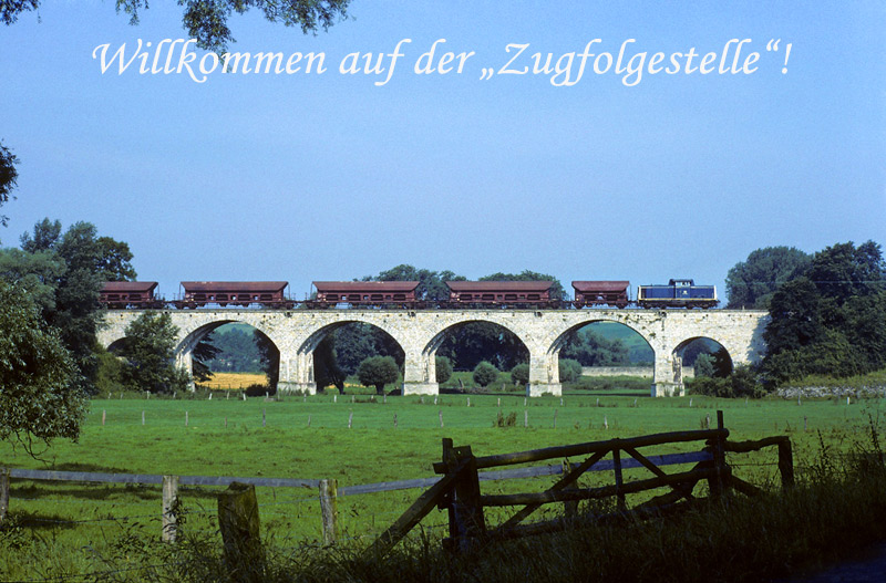 Nachdem der planmäßige Reisezugverkehr zwischen Paderborn und Büren im Mai eingestellt wurde, gab es hier weiterhin planmäßigen mitunter umfangreichen Güterverkehr. Am 2.8.1984 dieselt die Osnabrücker 211 016 mit einem Güterzug über das Tudorfer Viadukt. Im Jahr 2006 wurde die Strecke stillgelegt und kurz darauf abgebaut. 